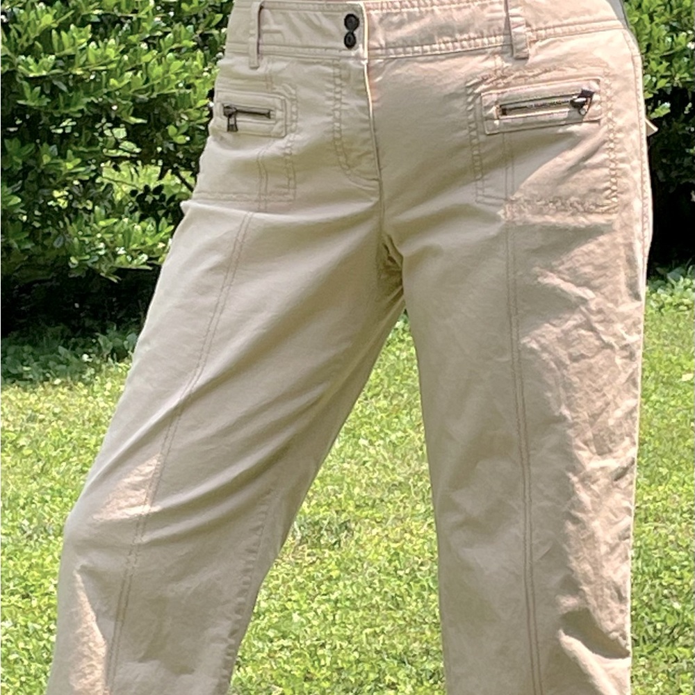 Ann Taylor LOFT Marisa Fit Khaki Capri Pants – Size 12 MINT CONDITION - Picture 2 of 11